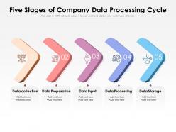 Five Stages Of Company Data Processing Cycle