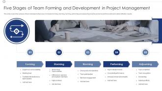 Five Stages Of Team Forming And Development In Project Management