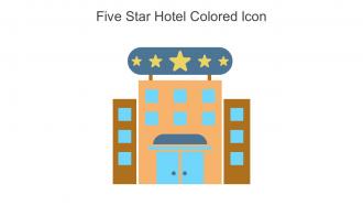 Five Star Hotel Colored Icon In Powerpoint Pptx Png And Editable Eps Format