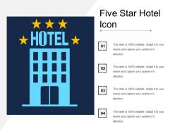 Five star hotel icon