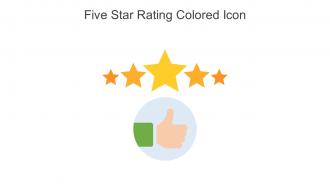 Five Star Rating Colored Icon In Powerpoint Pptx Png And Editable Eps Format