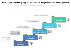 Five step consulting approach towards organizational management