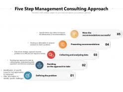 Five Step Management Consulting Approach