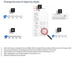 Five step parallel process diagram powerpoint template slide