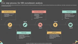 Five Step Process For HR Recruitment Analysis