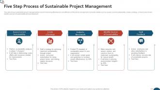 Five Step Process Of Sustainable Project Management