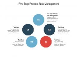 Five step process risk management ppt powerpoint presentation file show cpb