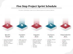 Five step project sprint schedule