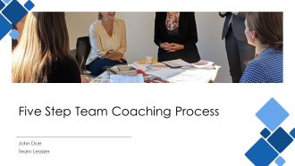 Five Step Team Coaching Process PPT PowerPoint AT