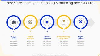 Five Steps For Project Planning Monitoring And Closure