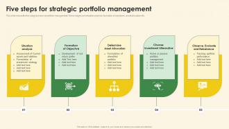 Five Steps For Strategic Portfolio Management