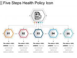 Five steps health policy icon