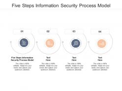 Five steps information security process model ppt powerpoint presentation background images cpb