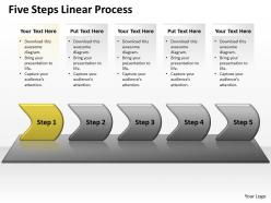 Five steps linear process 36