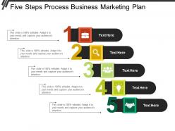 Five steps process business marketing plan