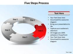 Five steps process powerpoint slides templates