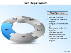 Five steps process powerpoint slides templates