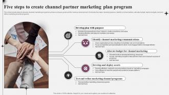 Five Steps To Create Channel Partner Marketing Plan Program