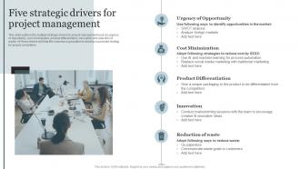 Five Strategic Drivers For Project Management