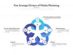 Five strategic drivers of mobile marketing