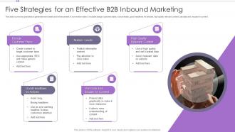 Five Strategies For An Effective B2B Inbound Marketing