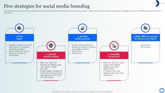 Five Strategies For Social Media Branding Digital Marketing Strategies To Attract Customer MKT SS V