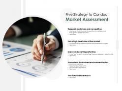 Five strategy to conduct market assessment