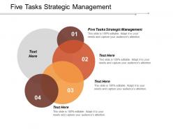 Five tasks strategic management ppt powerpoint presentation model influencers cpb