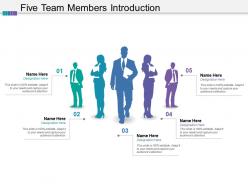 Five team members introduction
