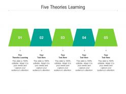 Five theories learning ppt powerpoint presentation portfolio demonstration cpb