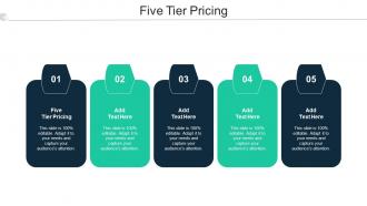 Five Tier Pricing Ppt Powerpoint Presentation Model Objects Cpb