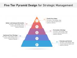 Five tier pyramid design for strategic management