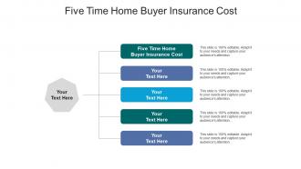 Five time home buyer insurance cost ppt powerpoint presentation ideas slides cpb