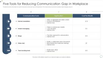 Five Tools For Reducing Communication Gap In Workplace