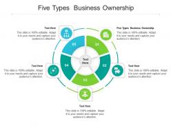 Five types business ownership ppt powerpoint presentation influencers cpb