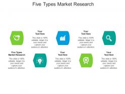 Five types market research ppt powerpoint presentation infographics background images cpb
