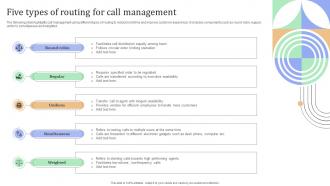 Five Types Of Routing For Call Management