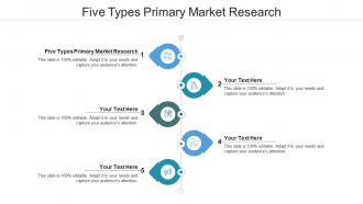 Five types primary market research ppt powerpoint presentation model design ideas cpb
