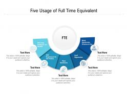 Five usage of full time equivalent