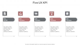 Five UX KPI In Powerpoint And Google Slides Cpb