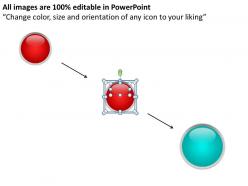 Five way progress chart powerpoint diagrams presentation slides graphics 0912
