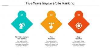 Five ways improve site ranking ppt powerpoint presentation pictures structure cpb