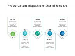Five workstream for channel sales tool infographic template