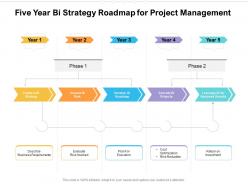 Five Year Bi Strategy Roadmap For Project Management