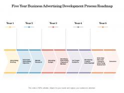Five year business advertising development process roadmap