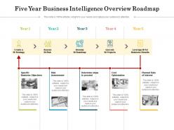 Five year business intelligence overview roadmap