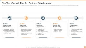 Five Year Business Plan Powerpoint Ppt Template Bundles