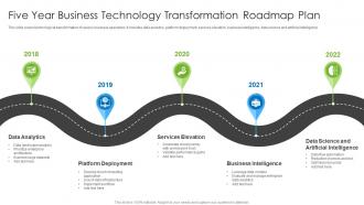 Five Year Business Technology Transformation Roadmap Plan