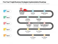 Five Year Freight Business Strategies Implementation Roadmap