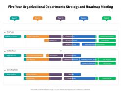 Five year organizational departments strategy and roadmap meeting